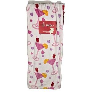 Hearts Martini Glass Oversized Plush Blanket 60x70" Be Mine LOVE TIK TOK VIRAL